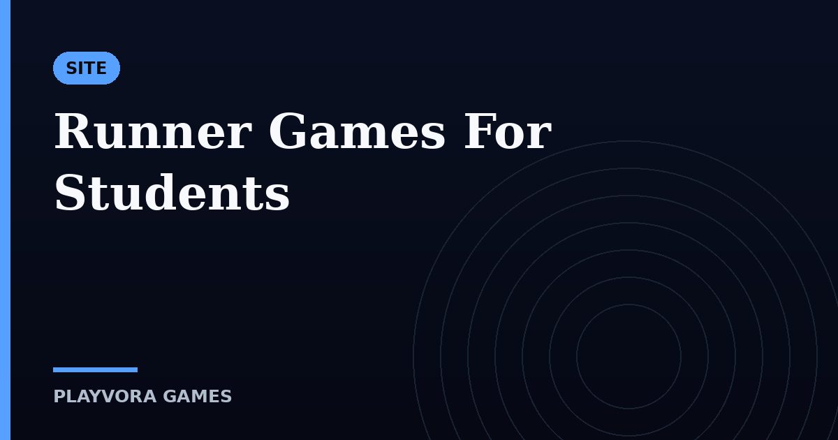 Runner Games For Students