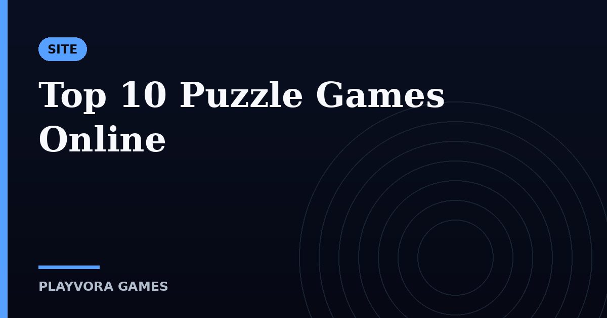 Top 10 Puzzle Games Online