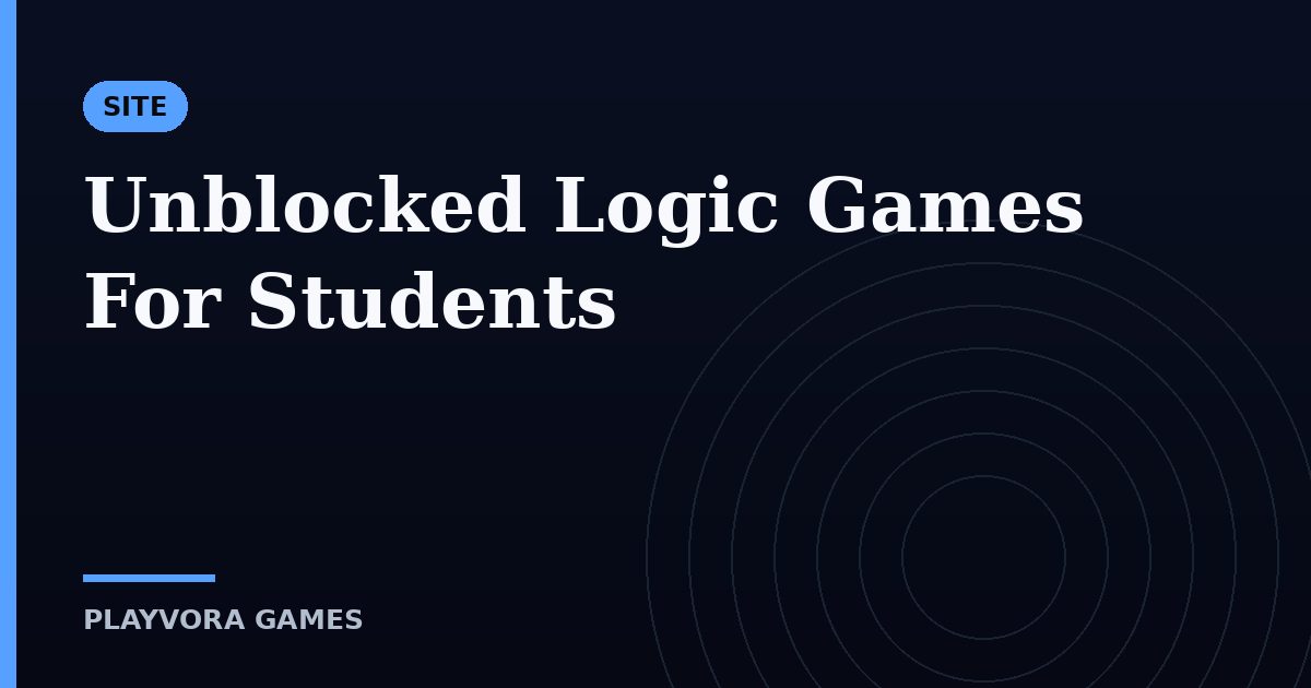Unblocked Logic Games For Students